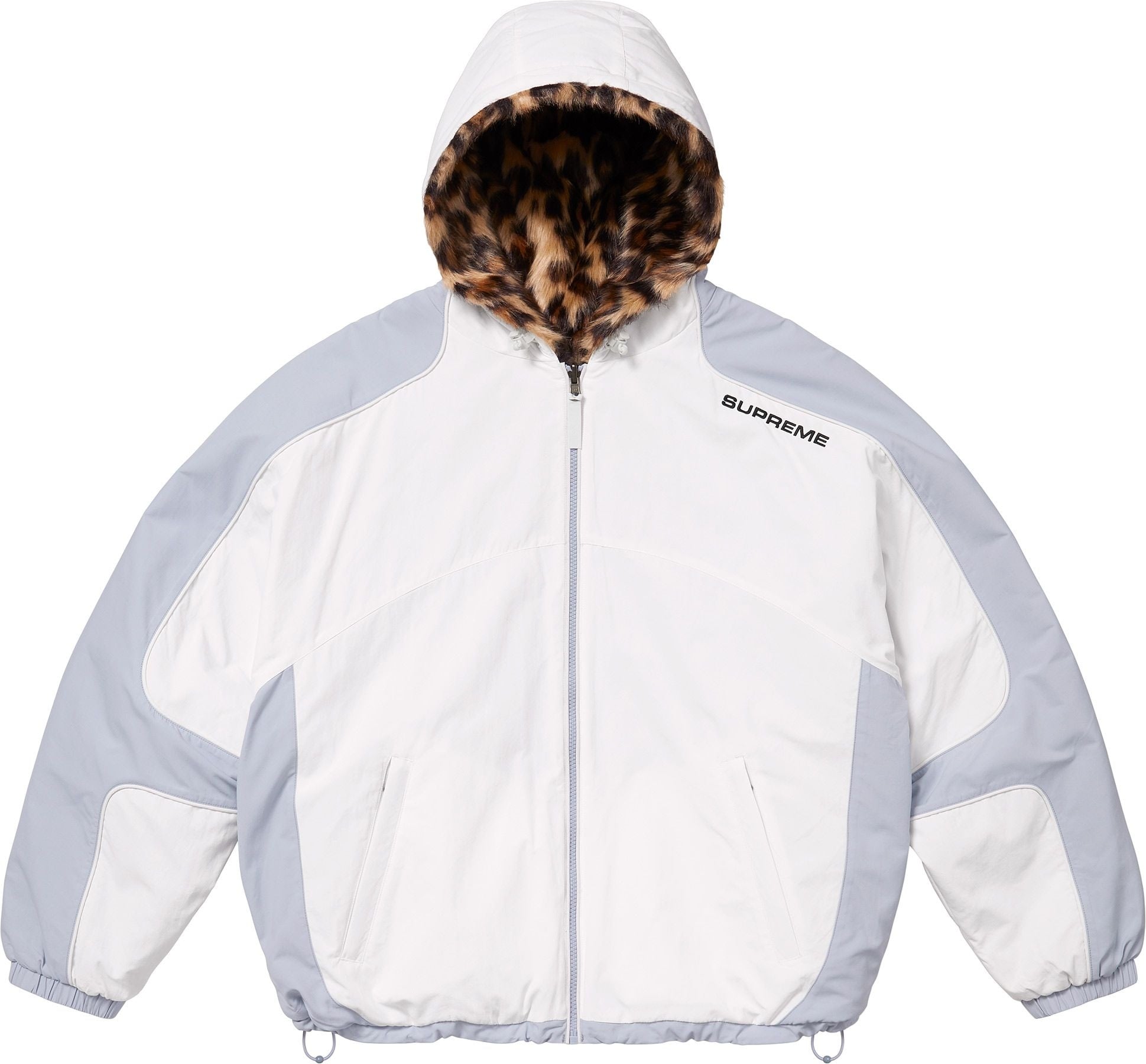 Faux Fur Reversible Hooded Track Jacket view 23